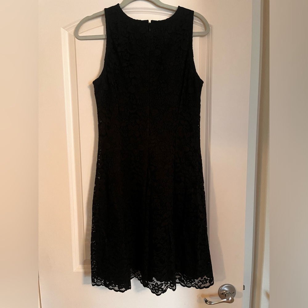 Black Lace Sleeveless Dress